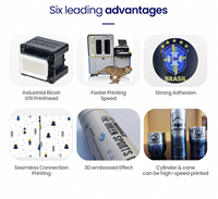 Termos 360 derajat cepat, cangkir termos Digital, Printer silinder, Tumbler bulat, Aluminium dapat putar, botol silinder, Printer UV