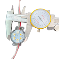 Módulo de píxeles LED de 30mm de diámetro, IP68, 1,8 W, carcasa plana transparente de alambre negro, luces de punto LED, DC24V, 20 unidades