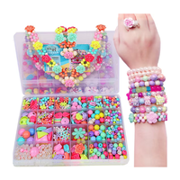 Kits de fabrication de colliers, bracelets, bijoux, ensembles de jouets pour filles, cadeaux pour enfants, perles faites à la main, bricolage, artisanat, boîte, jouet éducatif
