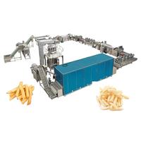 Ligne de production automatique de friteuses à légumes avec acier inoxydable de qualité alimentaire, capacité de 300 kg/h pour les chips de pommes de terre, les frites surgelées