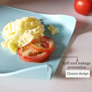 Tuyệt vời nóng bán nhà bếp đa chức năng 3-Piece Set Trái Cây Rau Nhựa đứng thớt với các cạnh cong - Product Image 3