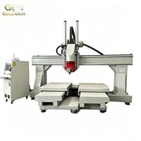 Máquina Router CNC Automática de 5 Ejes Económica para Grabado y Corte de Madera con Mesas Dobles