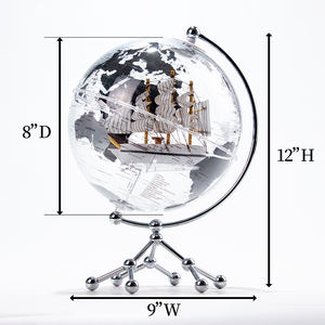 Wellfun Jouet En Plastique Terre Artisanat Décoration Bureau Nouveauté Cadeaux Décor Globe Terre Globe Décoratif Photo Cadre Globe - Product Image 5