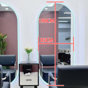 XFMC Muebles de Salón al por Mayor Espejo de Lujo para Salón <span class=keywords><strong>Grande</strong></span> con LED Montado en Pared Espejo de Barbero de Longitud Popular para <span class=keywords><strong>Barber</strong></span>ía - Product Image 2