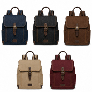 <span class=keywords><strong>Sac</strong></span> à <span class=keywords><strong>dos</strong></span> en <span class=keywords><strong>jean</strong></span> grande capacité, style streetwear décontracté, avec boucle décorative, pour le quotidien et les voyages, bleu - Product Image 3
