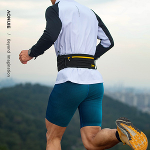 <span class=keywords><strong>AONIJIE</strong></span> W8122 Riñonera negra para correr Riñonera deportiva profesional para maratón Bolsa de bolsillo para teléfono para correr Cinturón de botella de agua todoterreno - Product Image 6