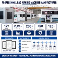 Machine de fabrication de sacs à poignée souple non tissés entièrement automatique haute productivité ZX-LT500 avec PLC et moteur