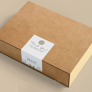 Biểu tượng tùy chỉnh thư vận chuyển nhãn không thấm nước nhãn dán nâu kraft hộp các tông Sticker - Product Image 4