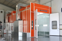 Cabine de peinture pour bus et camions, système d'éclairage infrarouge et LED, four de peinture pour bus et camions, fabrication ODM