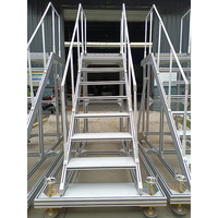 Plateforme mobile en profilés aluminium série 6000 pour travaux, escalier, conteneur, entrepôt, passerelle, échelle, découpe et pliage pour la décoration