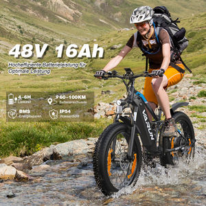Bicicleta Eléctrica de Montaña con Neumáticos Anchos de 26 Pulgadas, 250W, 48V, 18Ah, 70km de Autonomía, 7 Velocidades, Entrega en Reino Unido en 3-7 Días - Product Image 4