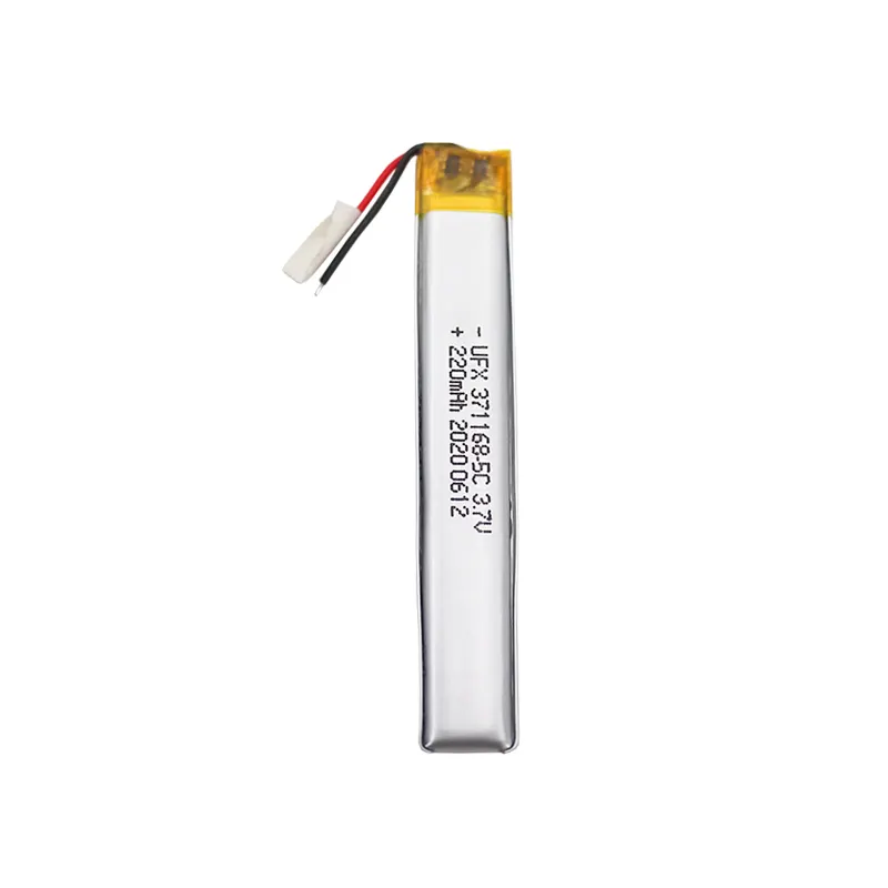 China Lipo Batería UFX 371168-5C 220mAh 3,7 V Venta al por mayor Batería de alta velocidad