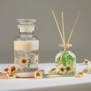 Tự làm sang trọng sậy khuếch tán Hoa Khô Hương thơm tinh dầu nến thơm bán buôn giáng sinh Bộ hộp quà tặng - Product Image 4