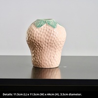 Vase en céramique créatif émaillé pour fruits (carambole, grenade), style nordique moderne, pour arrangement floral, art floral hydroponique, fruits