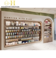 Conception d'intérieur pour pharmacies, comptoir de présentation personnalisé pour dispensaires, étagères de pharmacie, vitrine de pharmacie avec éclairage