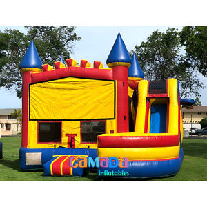 Colorido inflable Castel Bouncy Slide Combo Niños Bouncers Jumping Castillos Slide Inflable Water Castle Slide - Product Image 5