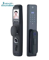 Foshan-manija de puerta de seguridad para apartamento, cerraduras eléctricas digitales inteligentes con huella dactilar, sin llave