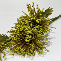 Chrysanthème Araignée Artificiel en Mousse PE, 90 cm, 3 Têtes, Couleur Personnalisée, Vente en Gros, pour Mariage, Hôtel, Décoration Florale Maison