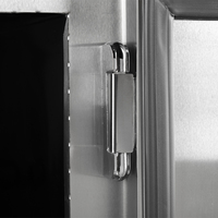 Réfrigérateur mortuaire hospitalier Roundfin RD-6 pour 6 corps, armoire de stockage de cadavres, congélateur à 3 niveaux en acier inoxydable 304