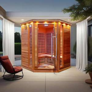 لوح تسخين كهربائي حديث بالأشعة تحت الحمراء البعيدة ، حوض غطس بارد تقليدي بالأشعة تحت الحمراء ، ساونا خارجية بالأشعة تحت الحمراء - Product Image 5