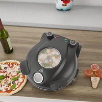 Gril électrique multifonctionnel et four à pizza avec fenêtre de visualisation à double couche