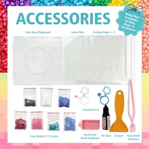 <span class=keywords><strong>2</strong></span> Paquetes de Cuentas Fusibles Láser Brillantes de <span class=keywords><strong>2</strong></span>.6mm, Kit de Arte DIY para Patrones de Píxeles Brillantes y Regalos Personalizados - Product Image 4