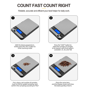 Balance de cuisine numérique électronique en acier inoxydable ultra-mince avec écran LCD, capacité 15 kg, pour la pâtisserie, la cuisine et la vente au détail - Product Image 3