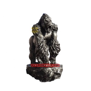 Jardín al aire libre Calle Paisaje Diseño Decoración Parque de atracciones Fibra de vidrio Gorila Estatua Resina Escultura Estilo musical para la venta - Product Image 4
