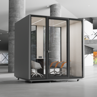 Private Tiny Privacy Office Pods Vorgefertigte Telefon-Schallschutzkabine mit mobiler Indoor-Schallkabine