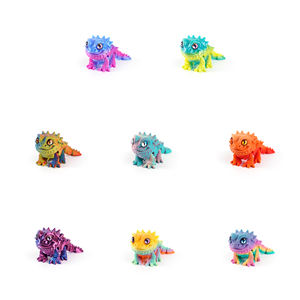 Vashine 3D stampa PLA Friendly materiali barbuto drago giocattolo colorato di cristallo flessibile decorazione animale figura per i bambini - Product Image 4