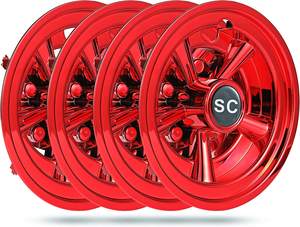 Aspect élégant chromé 8 pouces <span class=keywords><strong>4</strong></span> ensembles, capuchon universel <span class=keywords><strong>de</strong></span> moyeu <span class=keywords><strong>de</strong></span> <span class=keywords><strong>roue</strong></span> centrale <span class=keywords><strong>de</strong></span> voiturette <span class=keywords><strong>de</strong></span> <span class=keywords><strong>Golf</strong></span> pour EZGO Yamaha 8 pouces Club Car - Product Image 6