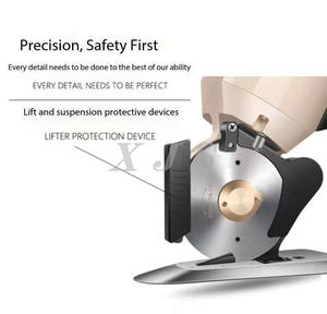 Электрический круглый нож резак ПВХ кожа боковой резак ковер машина для резки толстой текстильной ткани электрические ножницы - Product Image 3