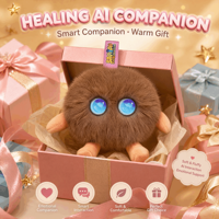 Jouet musical intelligent en peluche IA, compagnon émotionnel multilingue, éducatif, recharge rapide Type-C, pendentif coloré, cadeau pour enfants