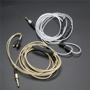 Detachable Three Button Headphone Cable 1.2m With Mic Adjustable Sound For Se215 425 535 846 Ue900 - Product Image 1