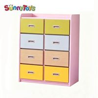 Armoire de rangement pour école maternelle avec organisateur de lit intégré pour salle de classe préscolaire
