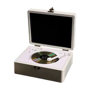 Reproductor de CD portátil retro con altavoz BT integrado, compatible con todos los formatos de CD para escuchar música en la sala de estar - Product Image 3