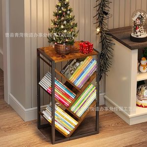 Passing On <b>The</b> <b>Kingdom</b> Tree Shaped Bookshelf Brown Modern Floor Standing Durable Storage Unit For Kids Office Decor - Product Image 4