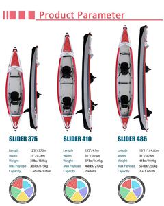 PF Kayak Inflatable Rowing Boats 10ft 2 People Drop Stitch Canoe <b>Surfing</b> Boat for Sale KAYAK BOAT Inflatable Rowing Boat PF Kaya - Product Image 5