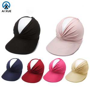Sombrero de sol con protección UV de verano para mujer con visera de gorra de tenis plegable de ala grande para actividades de playa al aire libre - Product Image 1