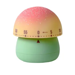 مؤقت مطبخ ميكانيكي ، مؤقت فطر لطيف للأطفال ، ينتهي 60 دقيقة يدوي لغرفة الدراسة والمنزل والدراسة - Product Image 1