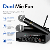 Système de microphone sans fil numérique UHF dynamique professionnel X6-1, conception portable pour performances et karaoké