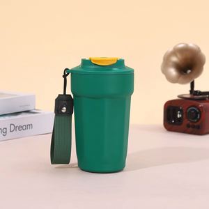 Termos con Logotipo Personalizado, Reutilizables, 450 ml, Forma Octogonal de Diamante, Vaso de Acero Inoxidable, Taza de Viaje para Café con Cuerda - Product Image 3
