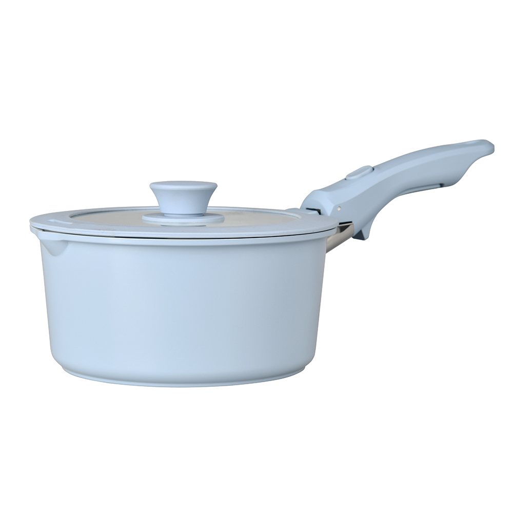 Detachable Modern Kitchenware Cookware Set Non-Stick Coated Pan Removable Handle Silicone Lid Eco-Friendly Cooking Utensils · image 5