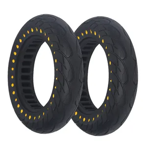 Nedong-neumáticos sin aire con absorción de impacto para adultos, neumáticos sólidos negros de 10 pulgadas para movilidad y plegable