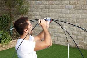 Bestway 56432 <strong>Splash</strong> Frame <strong>Pool</strong> in Shade with a Sun Canopy and Sprinkler Above Ground <strong>Swimming</strong> Paddling <strong>Pool</strong> - Product Image 4