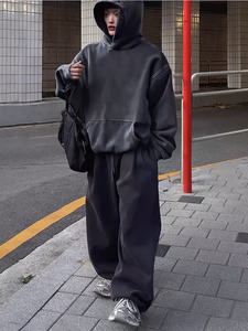 Unisex Tùy Chỉnh Thêu Áo Nặng Axit Rửa Sạch Lông Cừu Áo Rắn Mô Hình 100% Bông Phun Kỹ Thuật Xl Mùa Thu - Product Image 3