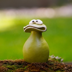 Bán chạy nhất sáng tạo nhựa thủ công-ngoài trời Big-mouthed ếch trang trí cho vườn & Home Tabletop - Product Image 4