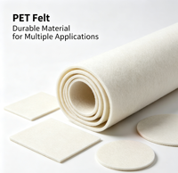 Feutre industriel durable 100 % polyester PET, antibactérien, écologique, bonne résistance à l'abrasion, solutions de filtration, matériel