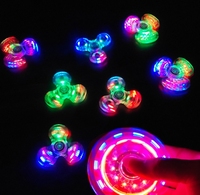 Lumineux Led EDC Light Fidget Spinner Hand Top Glow In Dark Light Edc Figet Spiner Finger Stress Relief Toys