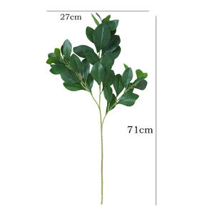 Planta Artificial de Alta Gama con Aspecto de Película Vegetal Nórdica, Hoja de Frijol, Estilo Bosque, Decoración para el Hogar y Bodas, Plantas Verdes Simuladas de 71 cm - Product Image 5